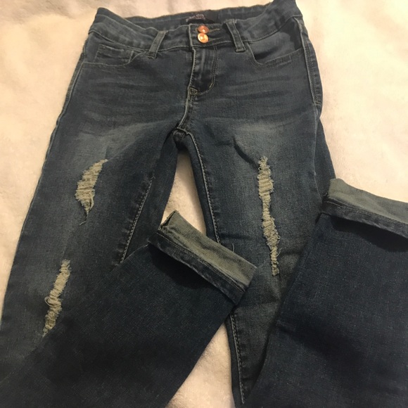 blue candy Other - Girls Blue Candy Distressed Jeans